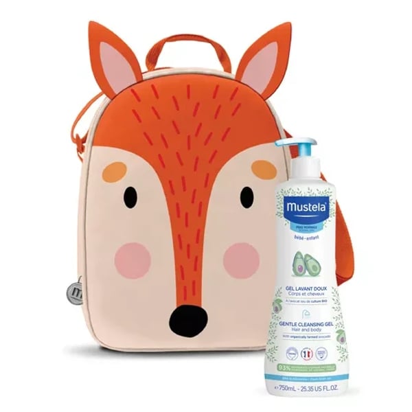 MUSTELA PN GEL LAVANTE SUAVE 750ML + MOCHILA RAPOSA
