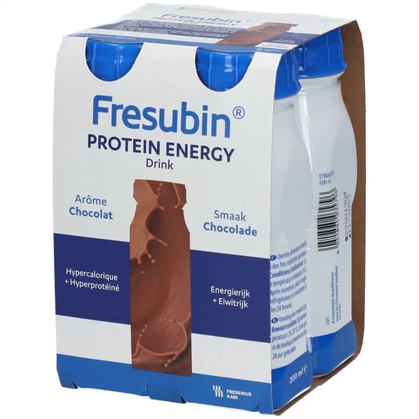 FRESUBIN PROTEIN ENERGY DRINK SOLUÇÃO CHOCOLATE 4X200 ML