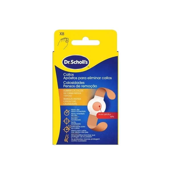 SCHOLL PENSO REMOÇÃO CALOSIDADES X8