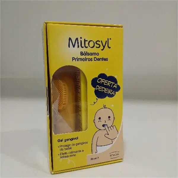 MITOSYL BÁLSAMO PRIMEIRO DENTES 25ML + DEDEIRA