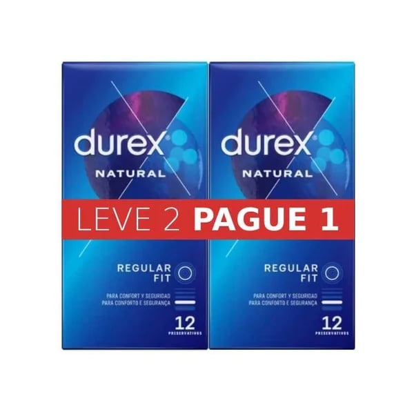 Durex Natural Plu Preservativ X12+Of 2ªEmb