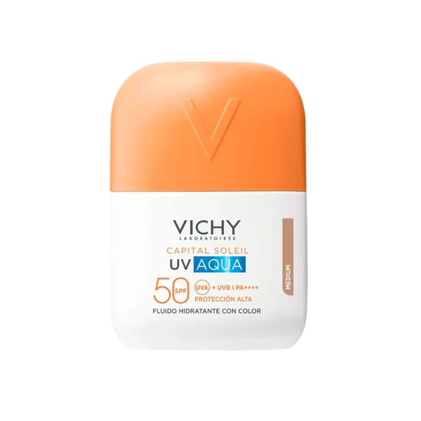 VICHY CAPITAL SOLEIL UV AQUA FLUIDO COR TOM MÉDIO SPF50 50ML